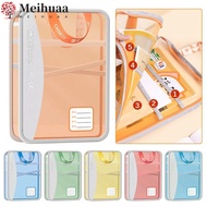 MEIHUAA Mesh Zipper Pouch, 5-Layer Portable Handle Subject Bag, Delicate Subject Classification Larg