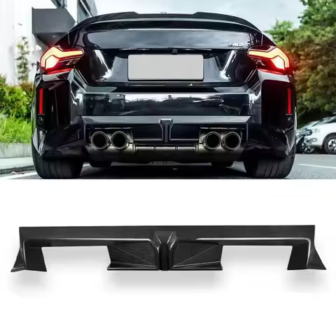 Real Carbon Fiber Rear Diffuser Lip for BMW M2 Series G87 CS Style 2023-IN 1Pcs/Piece