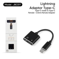 Converter / CONNECTION TYPE C TO 3.5 JACK EARPHONE AND CHARGING USB TYPE C F-27
