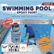 1L EPOXY Swimming Pool Epoxy Paint Pond Paint Cat Kolam Renang Ikan Coating Swimming Pool Paint GREENTECH