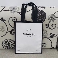 (贈品)  Chanel 白色 帆布 tote bag 袋 包