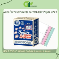 [GY Office] Sonoform Computer Form/Laser Paper 3PLY NCR 9.5"X11" 3A0E0B (White & Green & Blue)