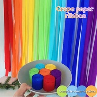 Crepe Paper Ribbon, Ideal for Party Decorations, Birthday Ribbon, Wedding Decoration Ribbon (1.77 In