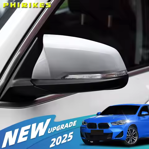 2PCS Glossy Black Side Wing modified Rearview Mirror Cover caps For BMW X1 F48 X2 F39 Z4 G29 2GT F45