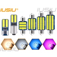 IUSIU Bright Car Light T10 LED Festoon 31mm Dome Interior Read Lamp 28mm 36mm 39mm 41mm W5W T4W C3W C5W C10W Auto Motorcycle Trunk Clearance License Plate Turn Signal Peanut Bulb