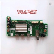 MESIN Sharp Aquos LC-45LE280X LC45LE280X LC 45LE280X LED TV Mainboard Machine QPWBNG775WJ22 QPWBNG77