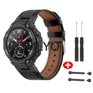 Fit For Amazfit T-rex T rex Pro Strap Leather Soft Smartwatch Sports Bracelet Metal Stainless Steel Adapter Connector Pin