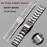 สายนาฬิกาสำหรับกำไลข้อมือ SKX009 SKX007 Seiko สำหรับ Seiko 5อุปกรณ์เสริม SRPD63K1สายรัดแท่งสแตนเลสสต