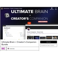 Ultimate Brain + Creator's Companion Bundle ( Notion Template)