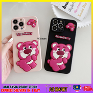 Honor X6 X6a X7 X7a X7b X8 X8a 4G X8b X9 X9a X9b 5G 9x 20 70 90 90 Lite pink lotso strawberry bear silicon soft case 手机壳 casing cover fon sarung