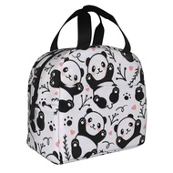 Panda Lunch Bag Lunch Box Bag Insulated Fashion Tote Bag Lunch Bag for Kids and Adults