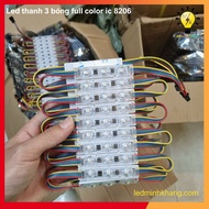 Led thanh 3 bóng Full màu 12v - iC 8206 - Hiệu ứng tự động