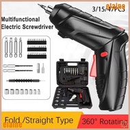 ELAINE 3/15/47PCS 3.6v Electric Screwdriver Kit, Screw Removal 1800mAh Lithium Battery Rechargeable 