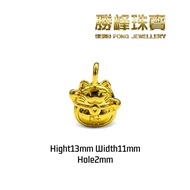 SF Lucky Cat Pendant 财字招财猫吊坠/100%AUTHENTIC 999GOLD(5D625)