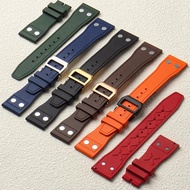 Soft Fluororubber FKM Nature Rubber Watchband For IWC Strap 20mm 21mm 22mm Big Pilot Portofino TOP G