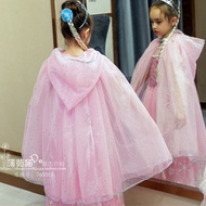 Blue Elsa Princess Long Hair Snow White Halloween Witch Robe for Bé Gáis Frozen Costume Party Suppli