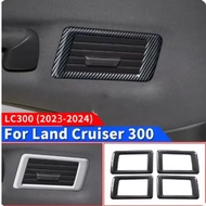 For Toyota Land Cruiser LC300 2023-2024 Back Air Vent Decoration Protective Sticker LC300 FJ300 Inte