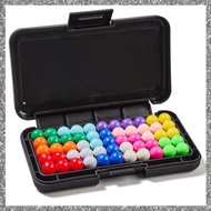 [feidan33.ph] Classic Pyramid IQ 3D Puzzle Board Game with 200 Challenges and Pearl Beads for Childr