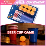 24pcs Plastic Cup Ping Pong Set Party Game Cup Traditional Set Drinking Cup Board Game Family Gather