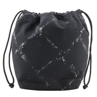 【日本直運】香奈兒 CHANEL Travel Line 束口袋小圓包 尼龍 黑色 女性【二手】