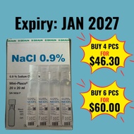 B. Braun 0.9% Sodium Chloride NaCl Saline Injection B.P. 20mL 20 Ampoules/Box