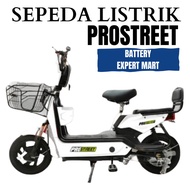 Sepeda Listrik Merk Prostreet Electric Bike - Putih