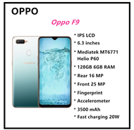 Oppo F9 6GB RAM + 128GB ROM 6.3 Inch 16MP LTE (New) With 1 Year Warranty Original SmartPhones