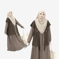 Mininos Asuka Set Outer | Gamis Japan Minimalist Syari 2in1