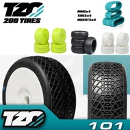1/8 RC Buggy Tire TZO Tire TZ101SS Super Soft High/Low Forward Side Grip Minimal Dust Quick Laps Rac