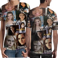 Halle Bailey Naomi Rachel Zegler Angelina Jolie Elle Fanning Emma Watson Tshirt Fullprint Unisex Cas