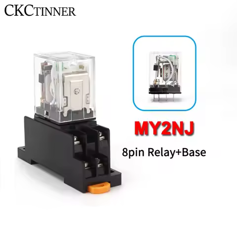 1pcs Intermediate relay HH52P MY2NJ Plug-In Relay DC AC12v 24v AC110v 220v 380V 5a Silver Contact PY