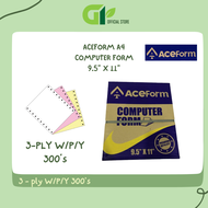 [GY Office] ACEFORM COMPUTER FORM 9.5"x11" 3PLY NCR 300S W/P/Y