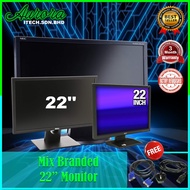 (Refubished) 22 Inch Monitor -Mix Branded ( Dell / HP / Samsung / AOC / Acer / EIZO)