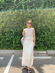 Maynita - Knit top & tube skirt set