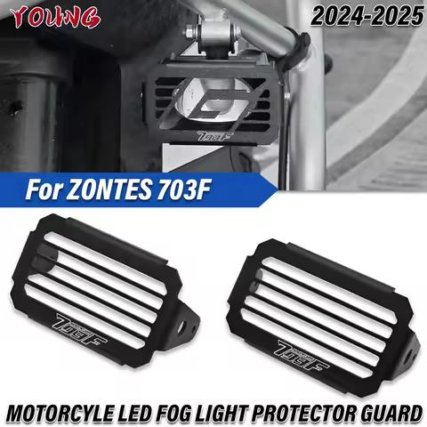 Motorcycle Decorative Left Right LED Fog Light Protector Guard For ZONTES 703F ZT703F 703 F Foglight