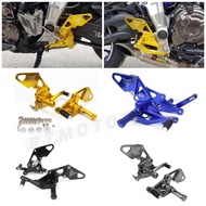 YAMAHA MT07 RACING FOOTREST SET LEFT RIGHT CNC MT07 FZ-07 RACING BRAKE AND GEAR LEVER FOOTREST SET 2