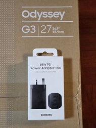 全新Samsung Odyssey G3 27吋 電競顯示器 + 65W 充電器
