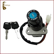 [kokiya] Keyed Ignition Switch Kit Aluminum Motorbike Spare Part for Yamaha DT125 DT200 TW200 TW225 
