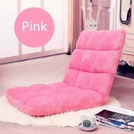 Japanese Chair Sofa Pink Back Cushion 6-Level Recline Foldable Floor Seat Work from home WFH