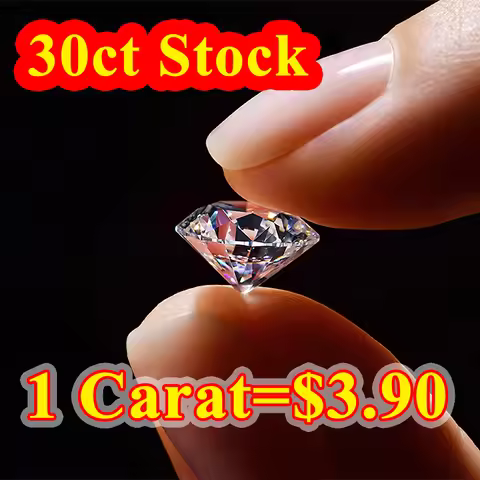 0.7mm-30ct Moissanite Loose Stone D Color VVS1 Full Size Factory Wholesale Fine Jewelry Certified Mo