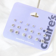 Qingdao Foreign Trade Jewelry 9 Pairs Large Small Diamond Earrings Set JJ05 Super Economical Simple 