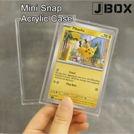 Mini Snap Hard Case Acrylic Card Holder 1pc / Pokemon One Piece TCG Naruto Kayou Demon Slayer Union 
