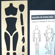 Ruler for drawing model figure