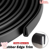 VIOLETLILAC Edge Trim Strip, Rubber Black Door Edge Strip,  U Shape Edge Protector Table Corners