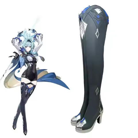 Eula Cosplay Shoes Anime Style Halloween Party Women Game Role Playing Costume Props