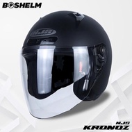 Boshelm Helm Njs Kronoz Hitam Doff Helm Half Face Sni Candiezzlipii