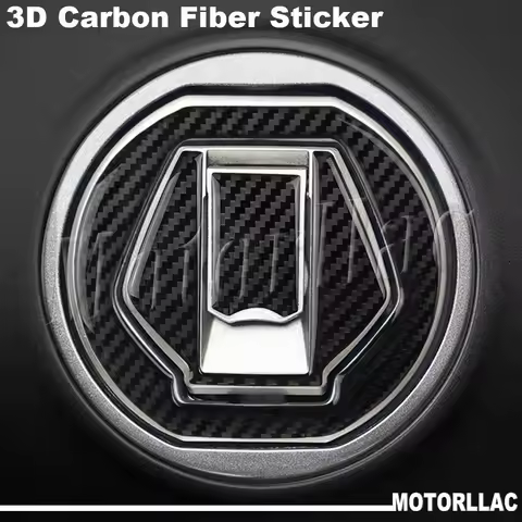 For BAJAJ Pulsar RS 200 NS200 Dominar 400 250 3D Carbon Fiber Motorcycle Tank Cap Sticker Gas Oil Pr