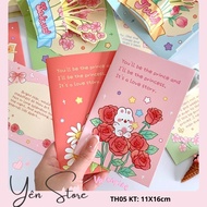 3D greeting card shaped like a bouquet on the occasion of the birthday, October 20, March 8,.. TH05