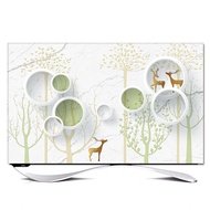 TV Dust Cover 32 Inches 50 Inches TV Dust Cloth 55 Inches 65 Inches LCD TV Cover Hanging Desktop Sur