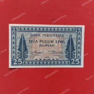 Uang Kuno Indonesia 25 Rupiah Seri Budaya tahun 1952 JEZ 3 huruf